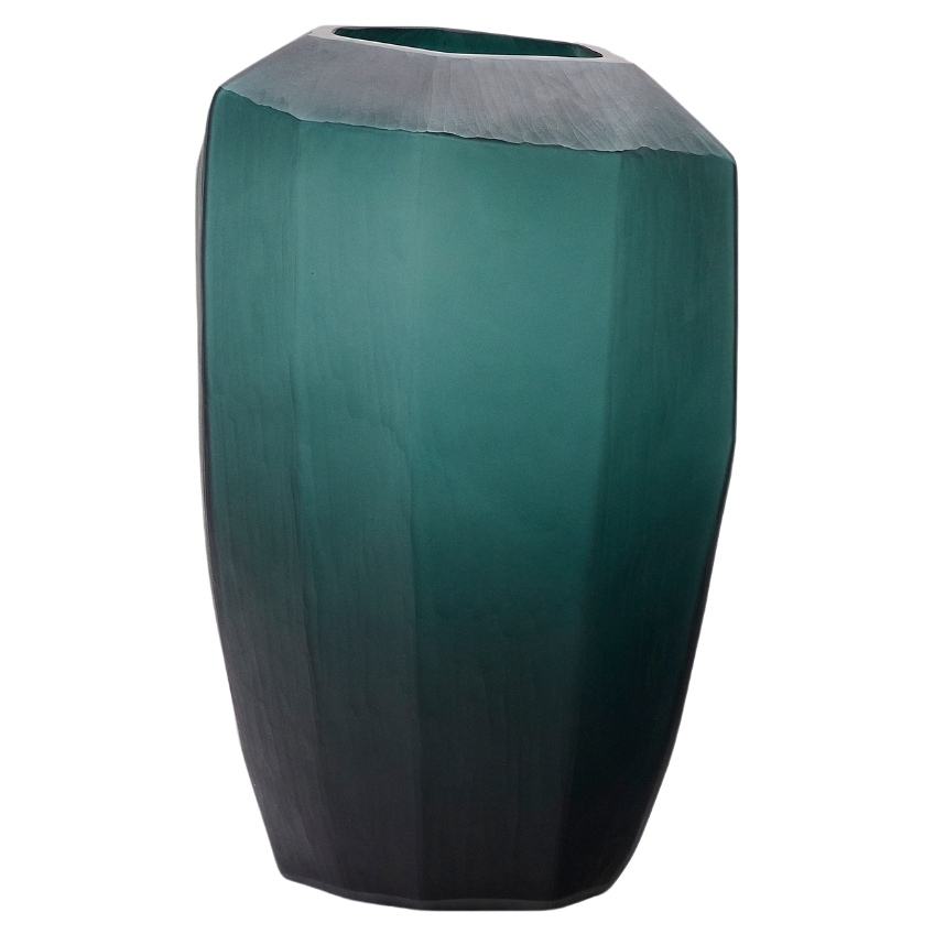 Zelená skleněná váza Kave Home Geonix 45,5 cm