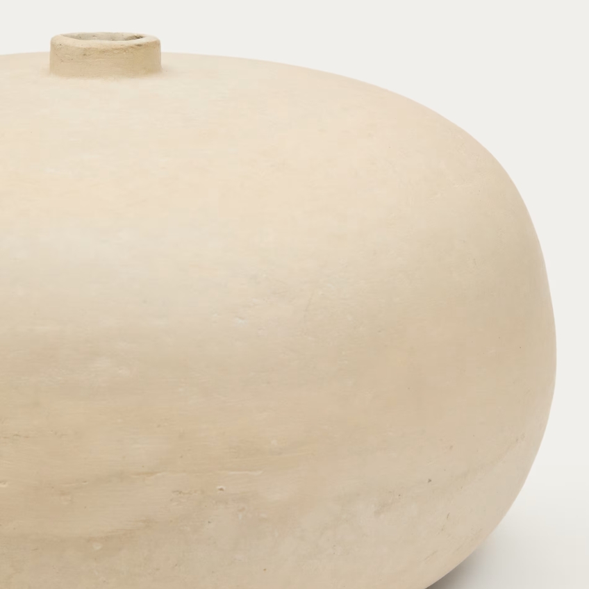 Bílá váza Kave Home Nivala ø 40 cm