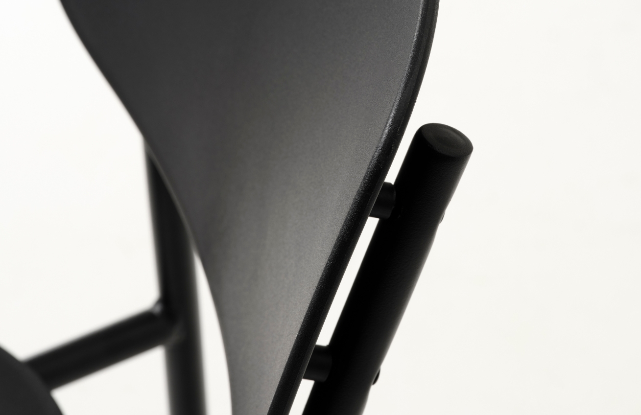 Černá kovová jídelní židle Unique Furniture Kirkland