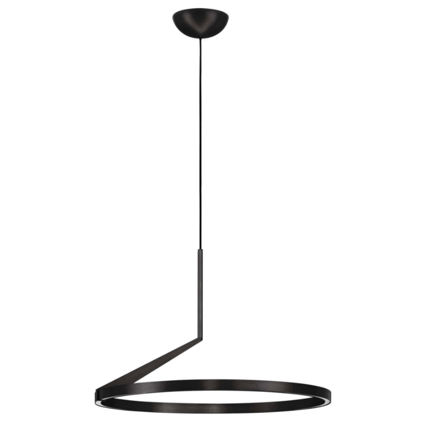 Černé kovové závěsné LED světlo Nova Luce Tilia 60 cm