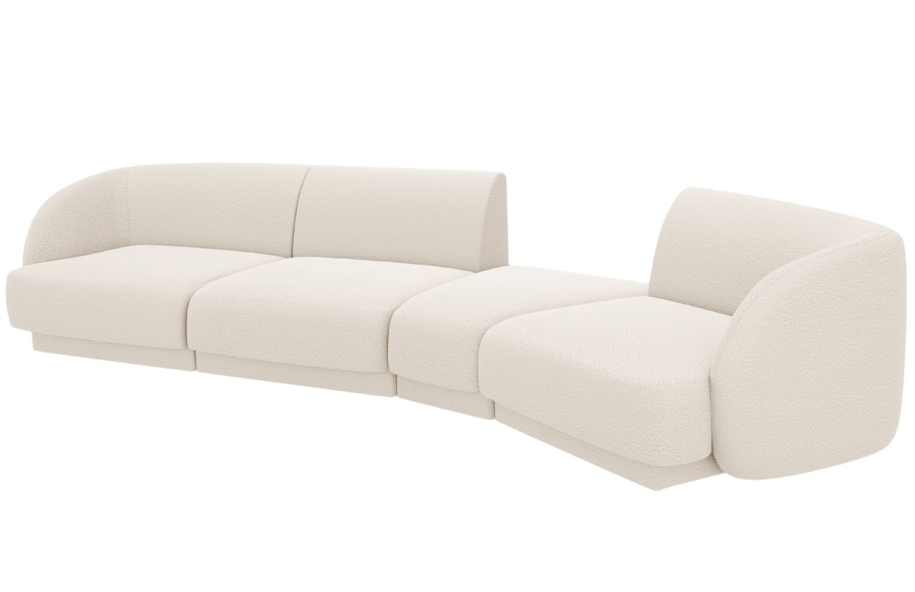 Micadoni Bouclé pohovka Miley 327 cm, pravá