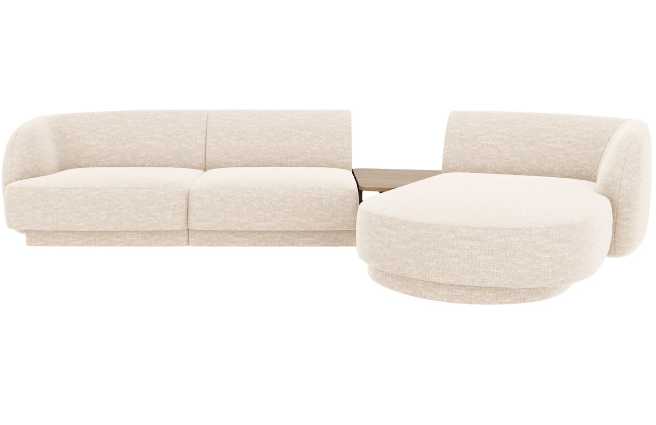 Micadoni Rohová pohovka Miley 303 cm, pravá