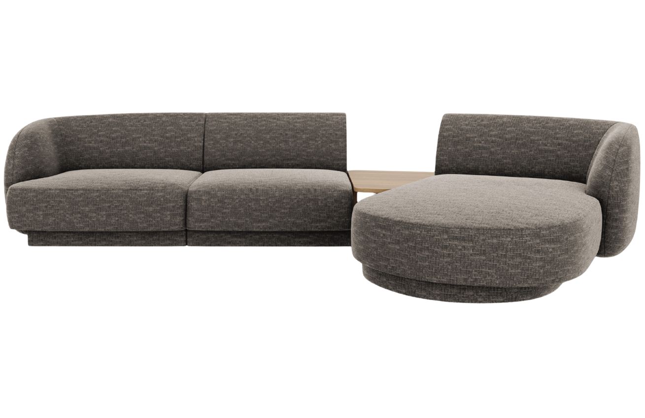 Micadoni Rohová pohovka Miley 303 cm, pravá