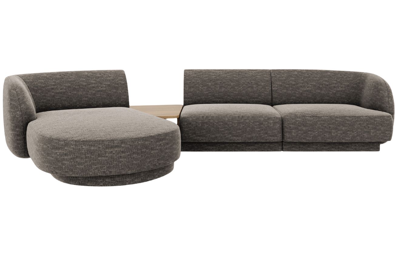 Micadoni Rohová pohovka Miley 303 cm, levá