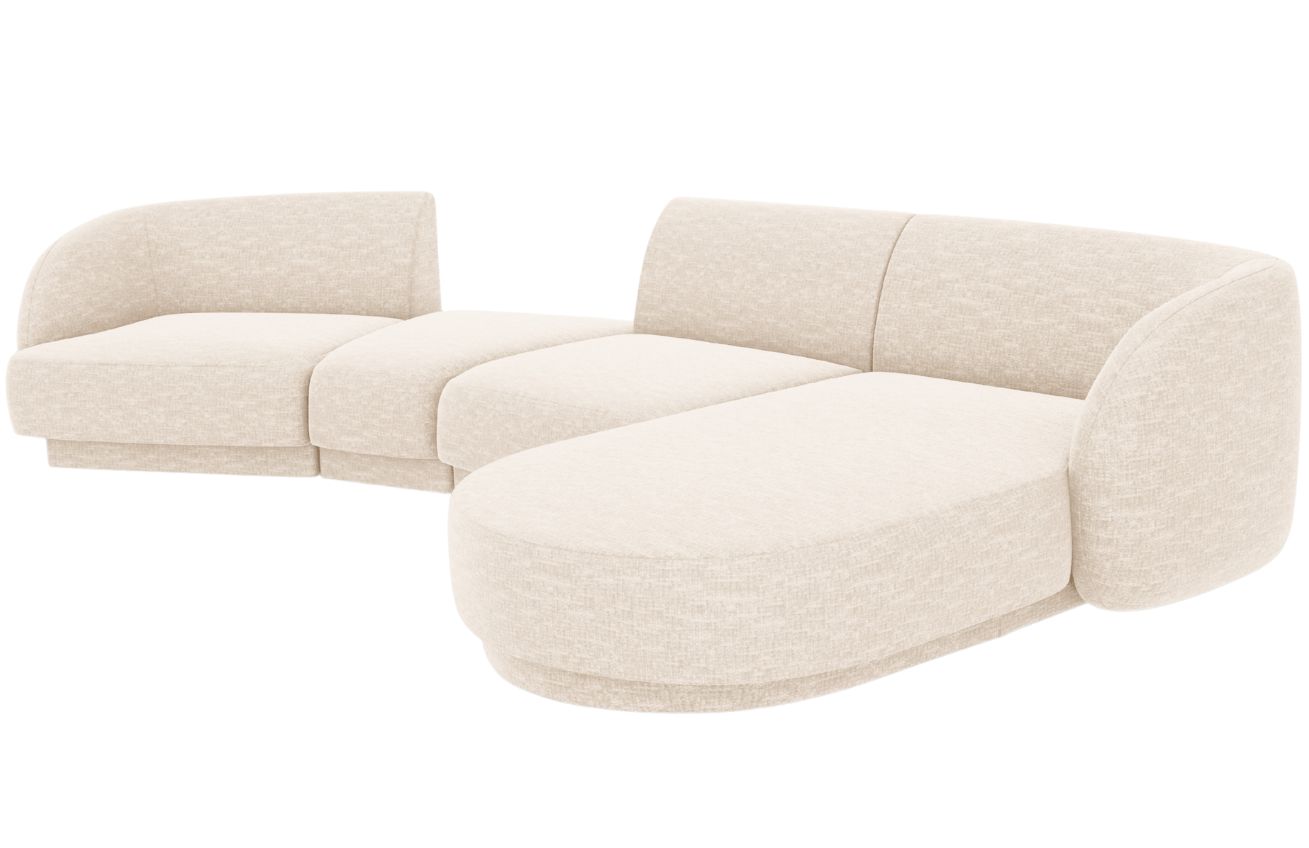 Micadoni Rohová pohovka Miley 325 cm, pravá