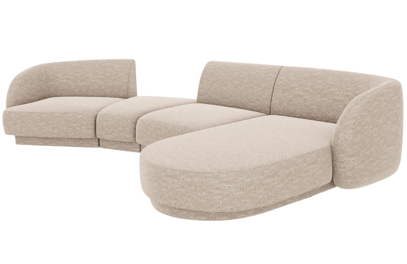 Micadoni Rohová pohovka Miley 325 cm, pravá