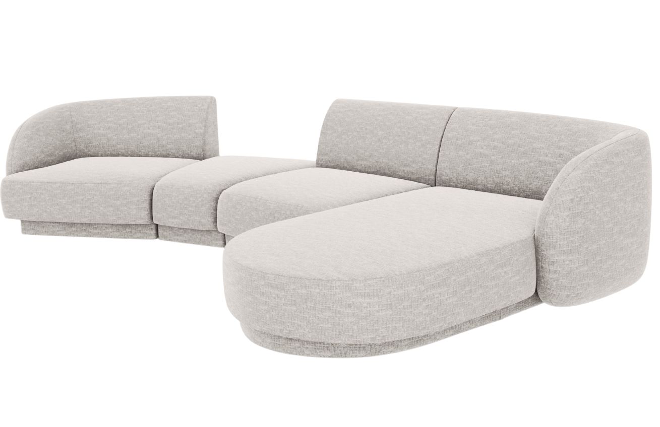 Micadoni Rohová pohovka Miley 325 cm, pravá