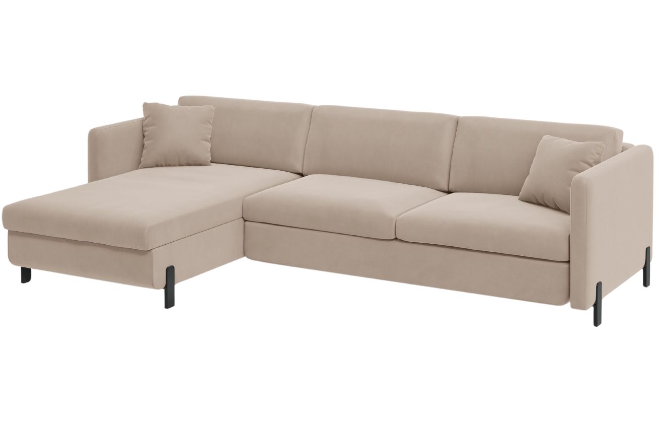 Micadoni Sametov&aacute; rozkl&aacute;dac&iacute; pohovka Gloria 260 cm, lev&aacute;