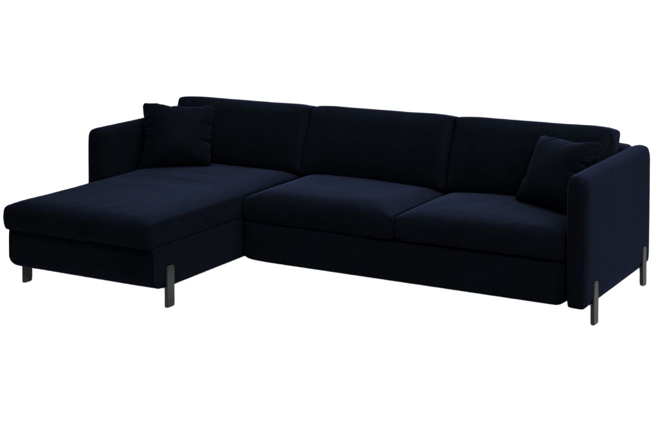 Micadoni Sametov&aacute; rozkl&aacute;dac&iacute; pohovka Gloria 260 cm, lev&aacute;