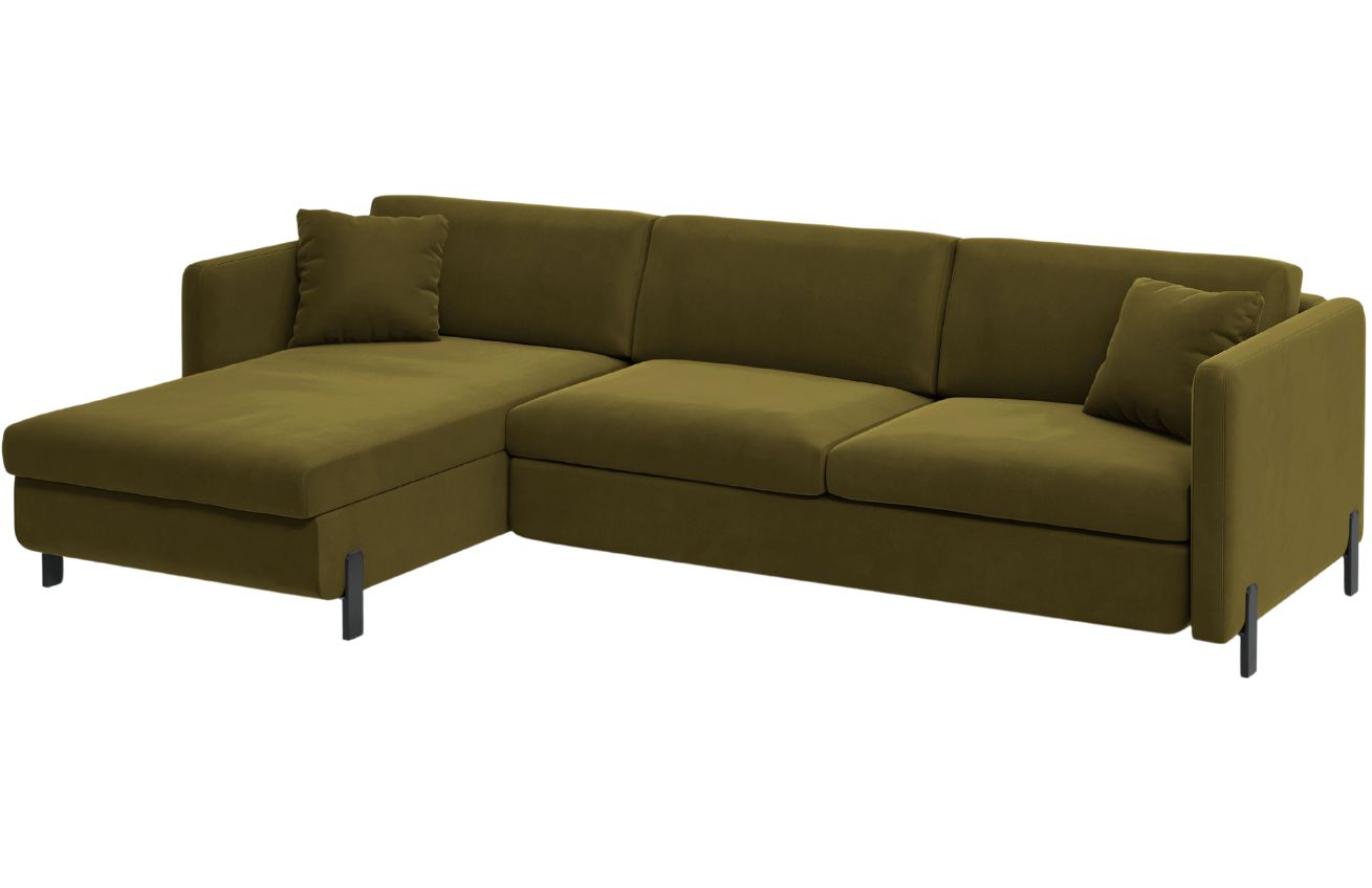 Micadoni Sametov&aacute; rozkl&aacute;dac&iacute; pohovka Gloria 260 cm, lev&aacute;