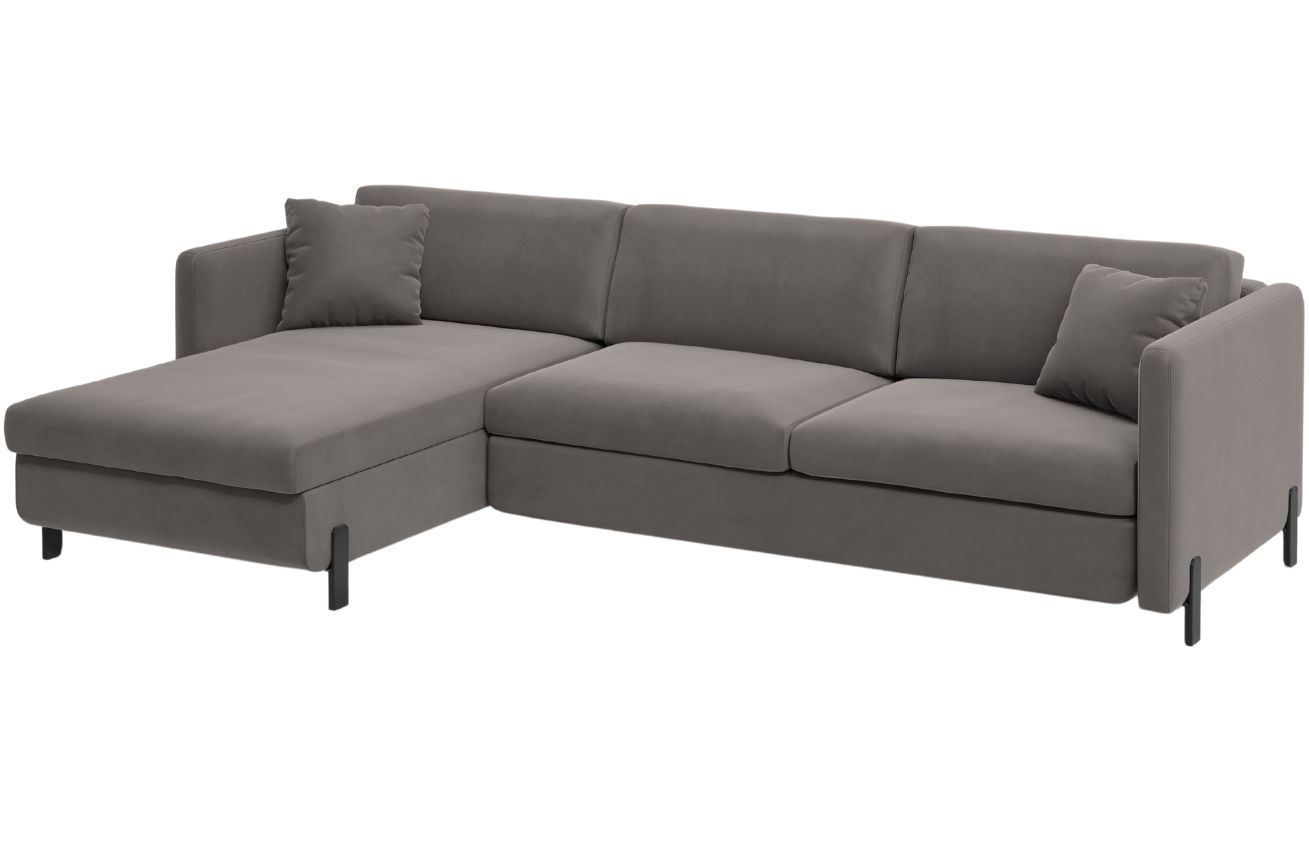 Micadoni Sametov&aacute; rozkl&aacute;dac&iacute; pohovka Gloria 260 cm, lev&aacute;