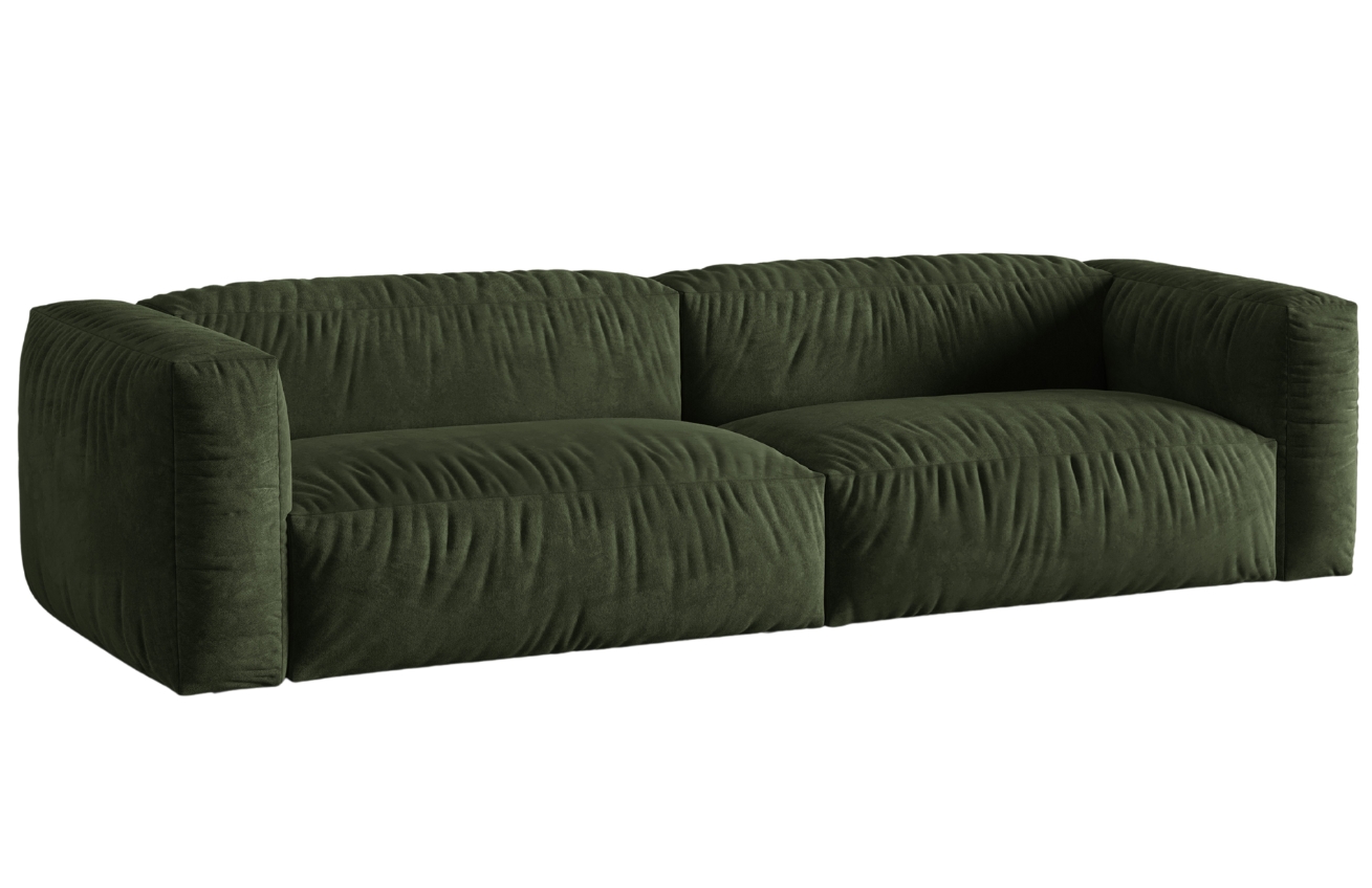 Micadoni Sametová pohovka Martina 320 cm