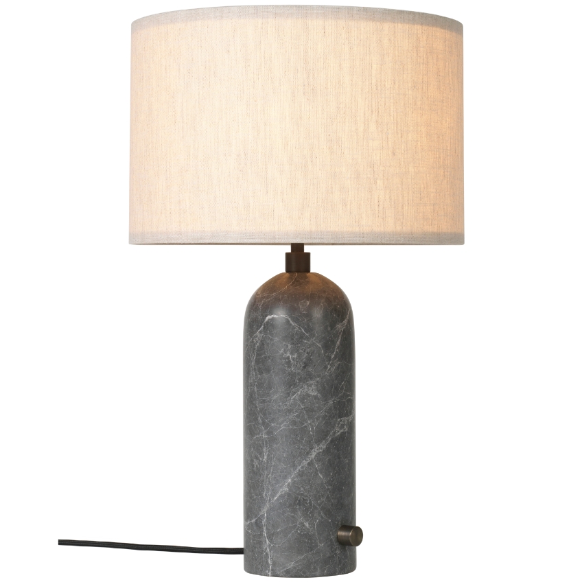 GUBI Mramorová stolní lampa Gravity 49 cm