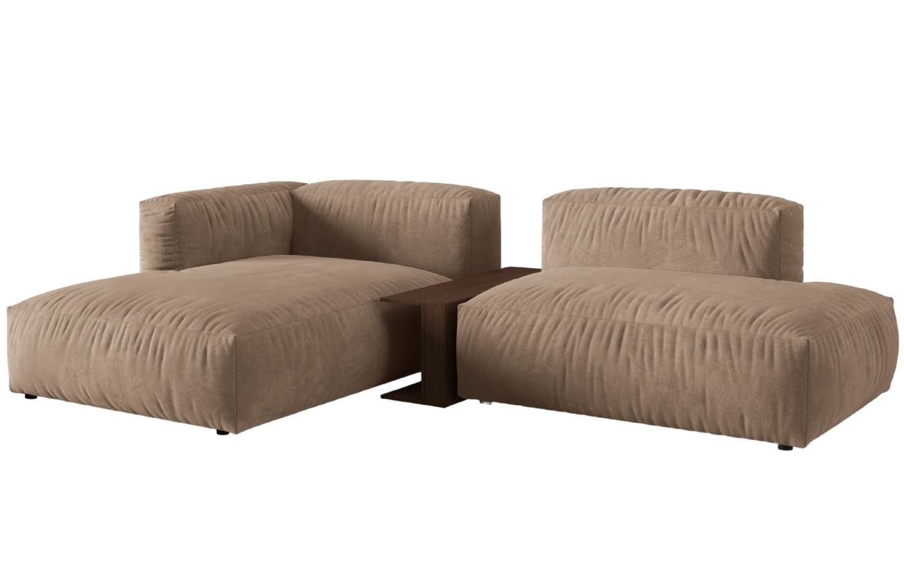 Micadoni Sametov&aacute; rohov&aacute; pohovka Martina 285 cm, lev&aacute;