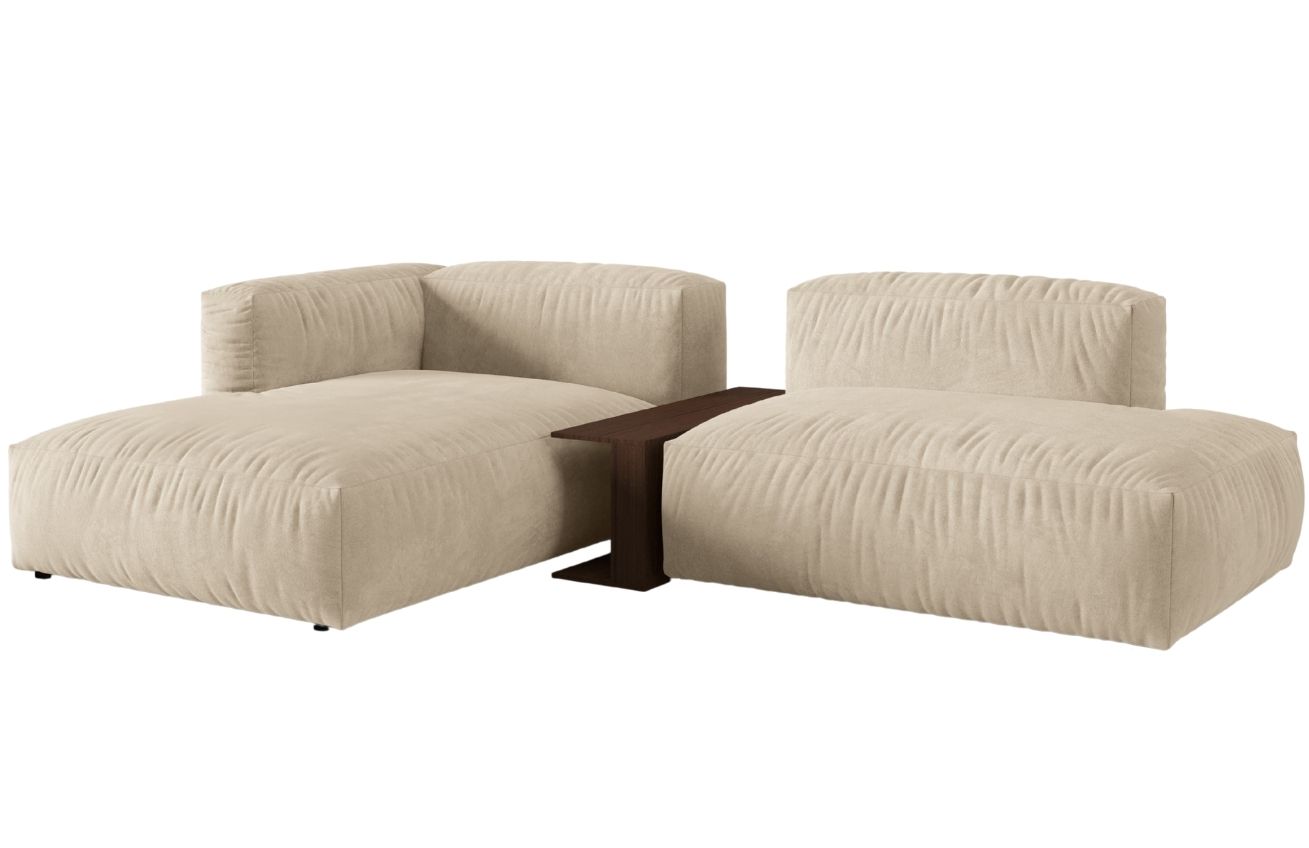 Micadoni Sametov&aacute; rohov&aacute; pohovka Martina 285 cm, lev&aacute;