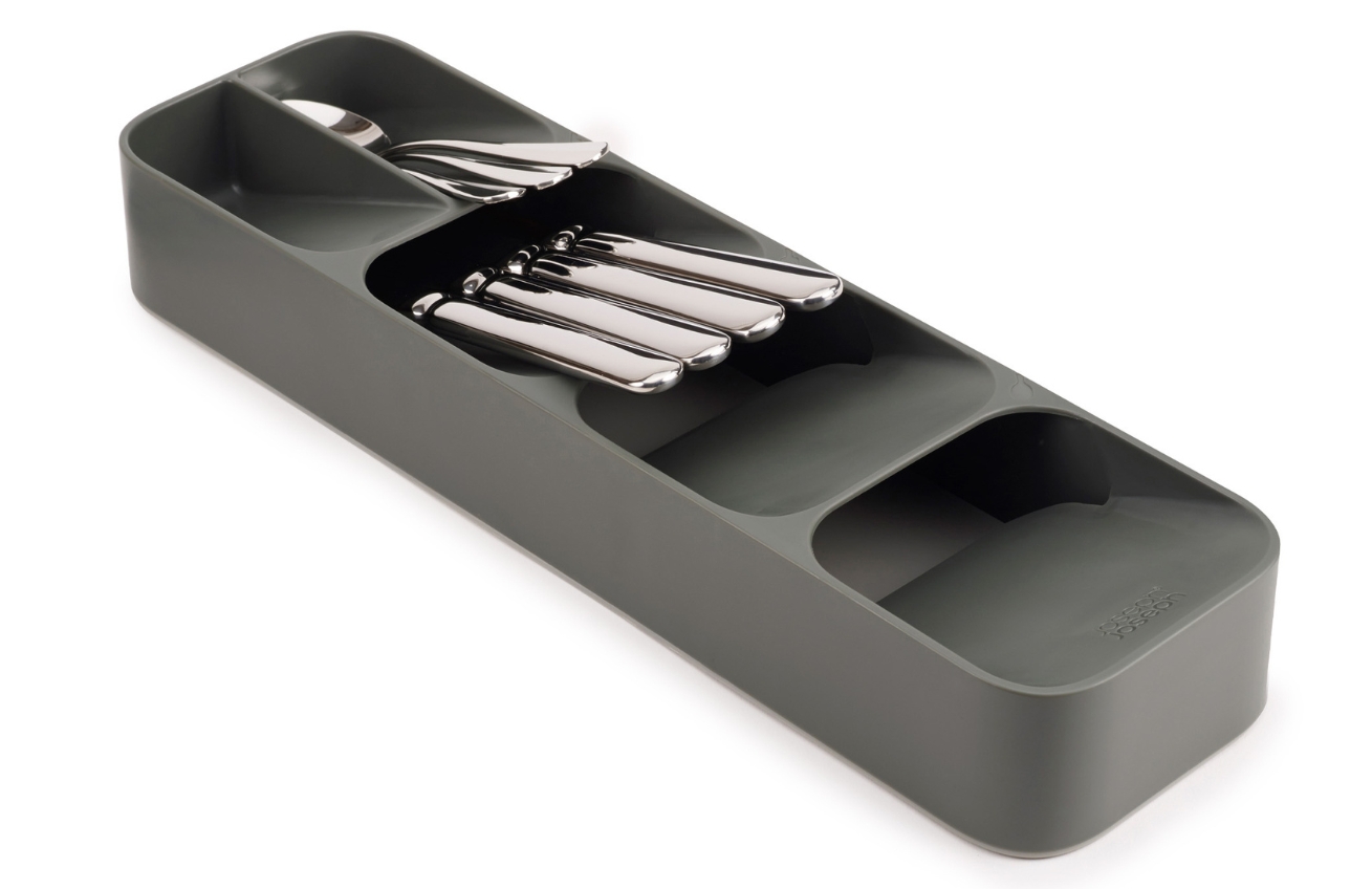 Joseph Joseph Šedý plastový organizér na příbory Duo
