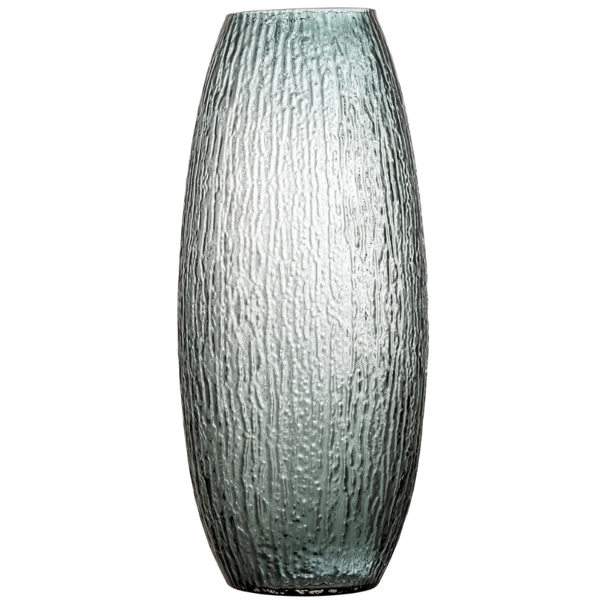 Bloomingville Šedá skleněná váza Brock