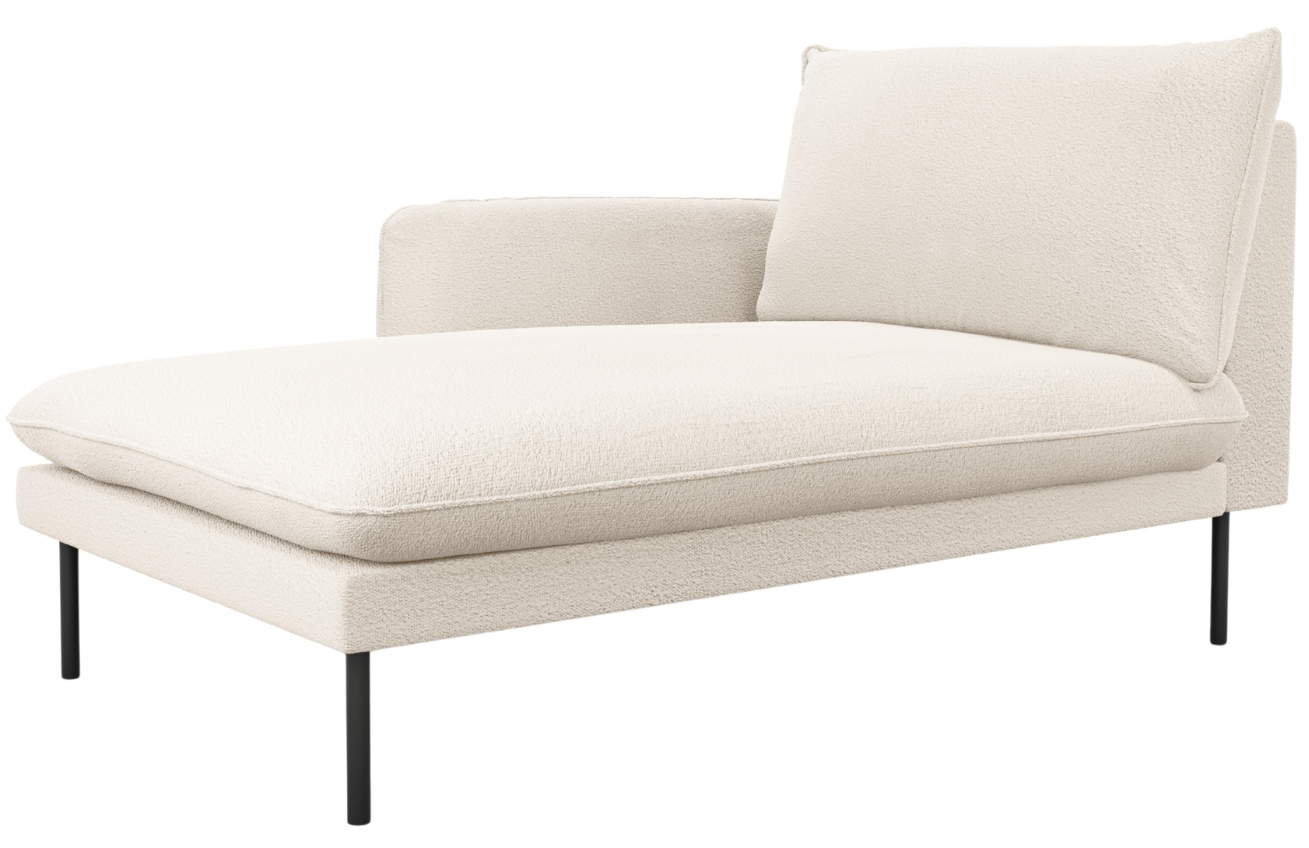 Cosmopolitan Design Béžová bouclé lenoška Vienna 170 cm, levá
