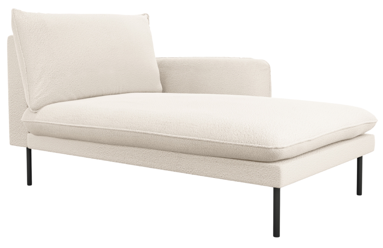 Cosmopolitan Design Béžová bouclé lenoška Vienna 170 cm, pravá