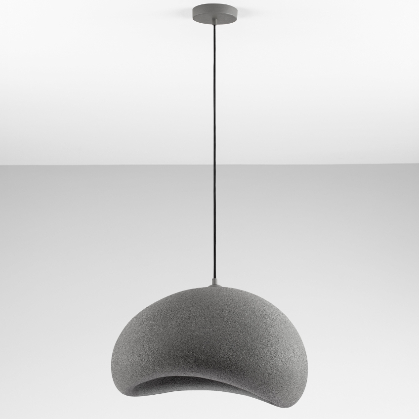 Nova Luce Šedé závěsné světlo Aere 40 x 50 cm