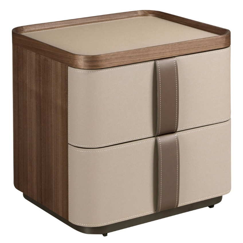 Angel Cerdá Béžový noční stolek No. 7204, 50 x 42 cm