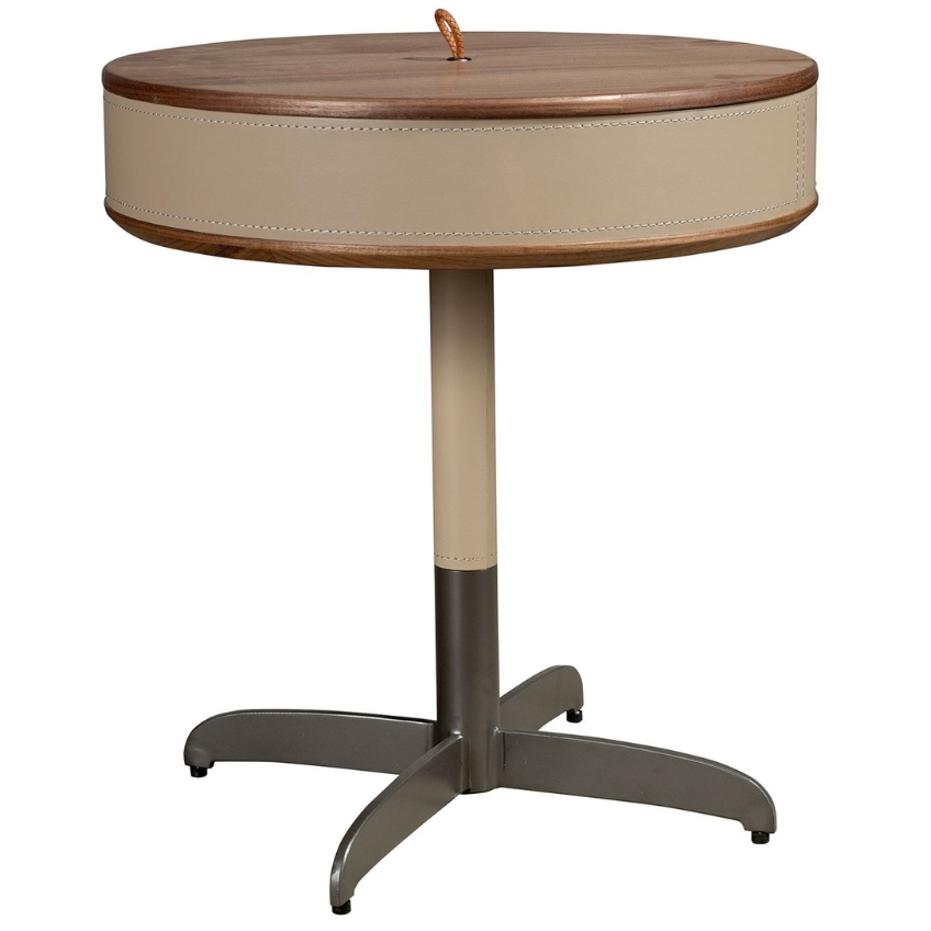 Angel Cerdá Ořechový odkládací stolek No. 2156, 46 cm