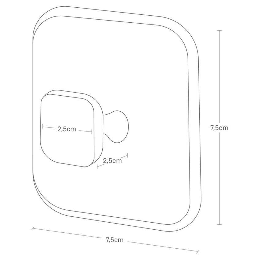 YAMAZAKI Bílá silikonová magnetická houbička Tower