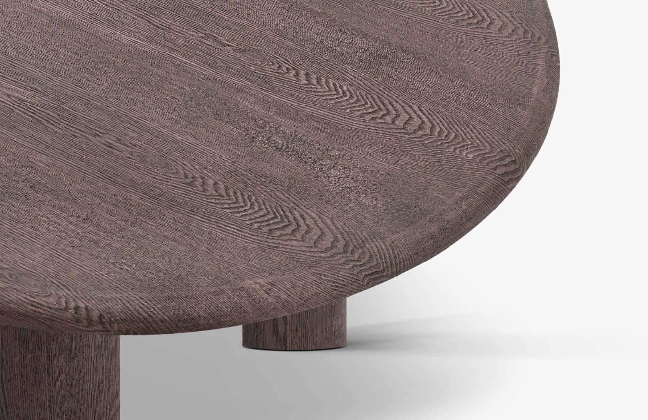 Micadoni Tmavý dřevěný jídelní stůl Bufi 180 x 100 cm