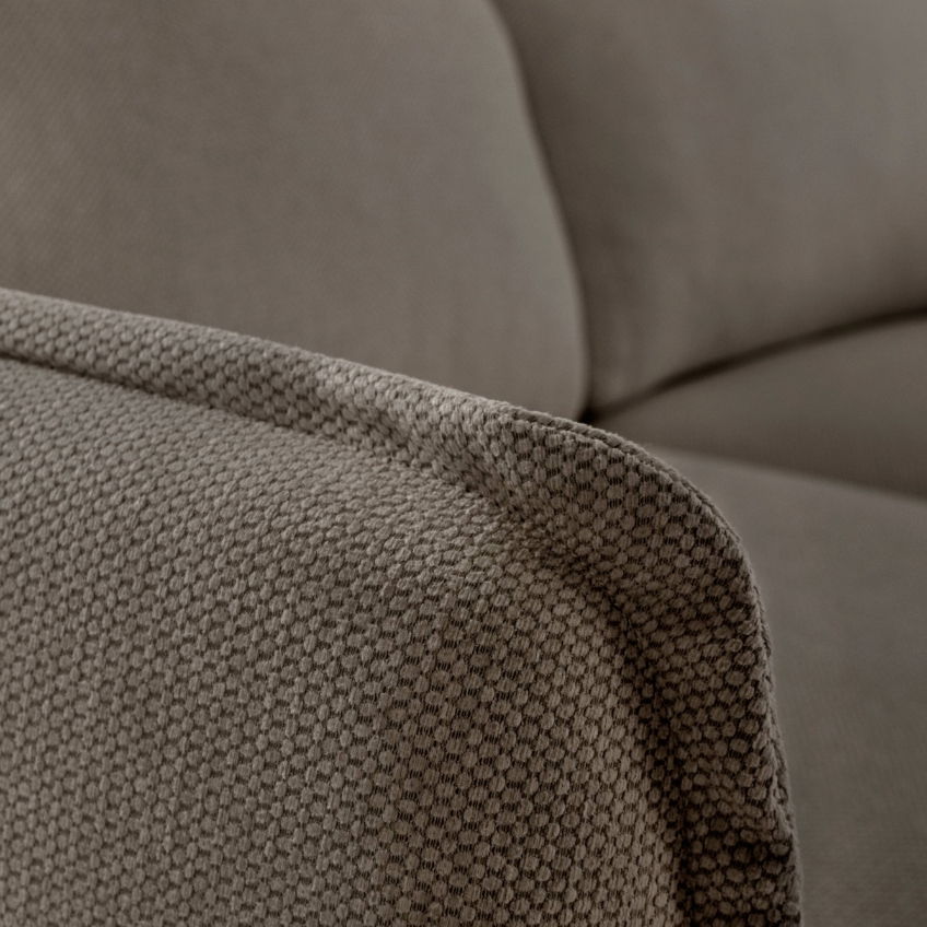 Jotex Hnědá žinylková pohovka NELSON 199 cm