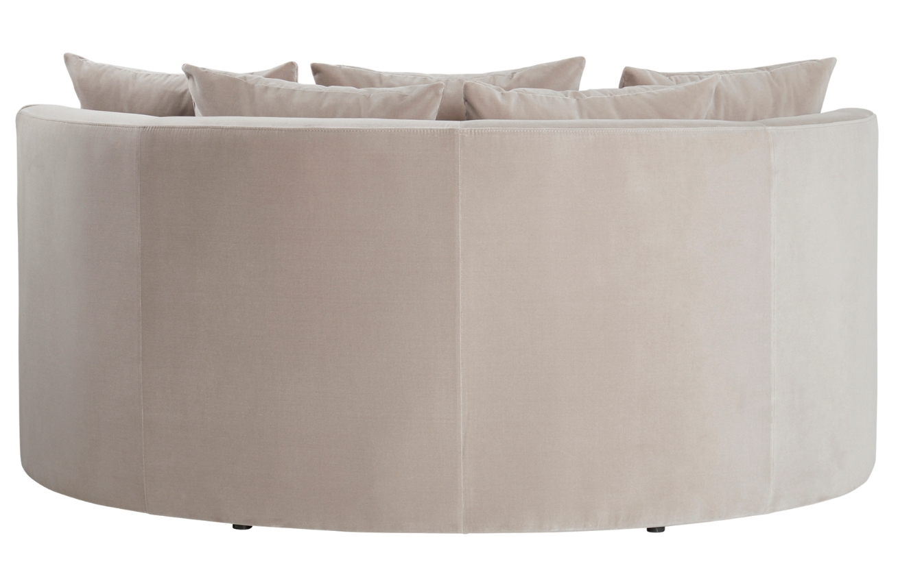 Jotex Šedohnědá sametová pohovka WYOMING 160 cm