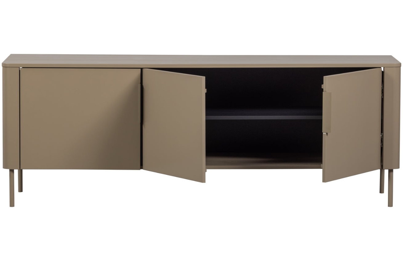 WOOOD Béžovohnědý dřevěný TV stolek Gunnar 154 x 44 cm