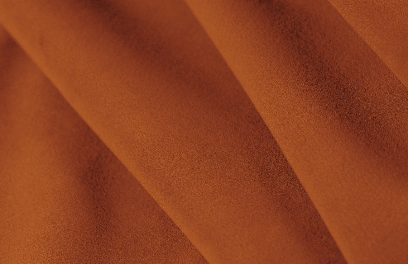 Cosmopolitan Design Terakotově oranžová sametová trojmístná pohovka Sydney 295 cm, pravá