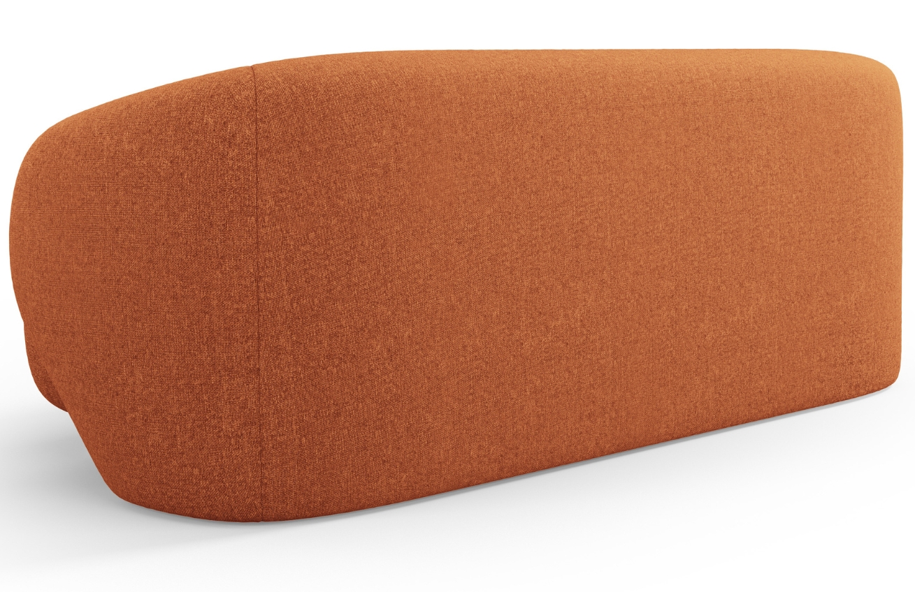 Cosmopolitan Design Terakotově oranžová čalouněná dvoumístná pohovka Camden 169 cm