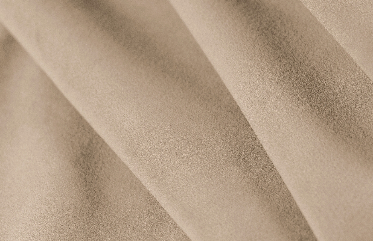 Cosmopolitan Design Pískově hnědá sametová rohová pohovka Sydney 320 cm, pravá