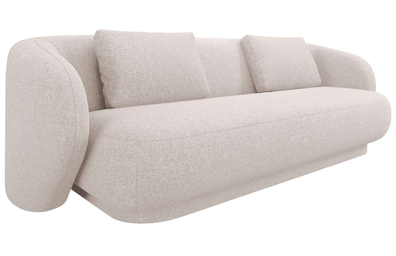 Cosmopolitan Design B&eacute;žov&aacute; čalouněn&aacute; trojm&iacute;stn&aacute; pohovka Camden 204 cm