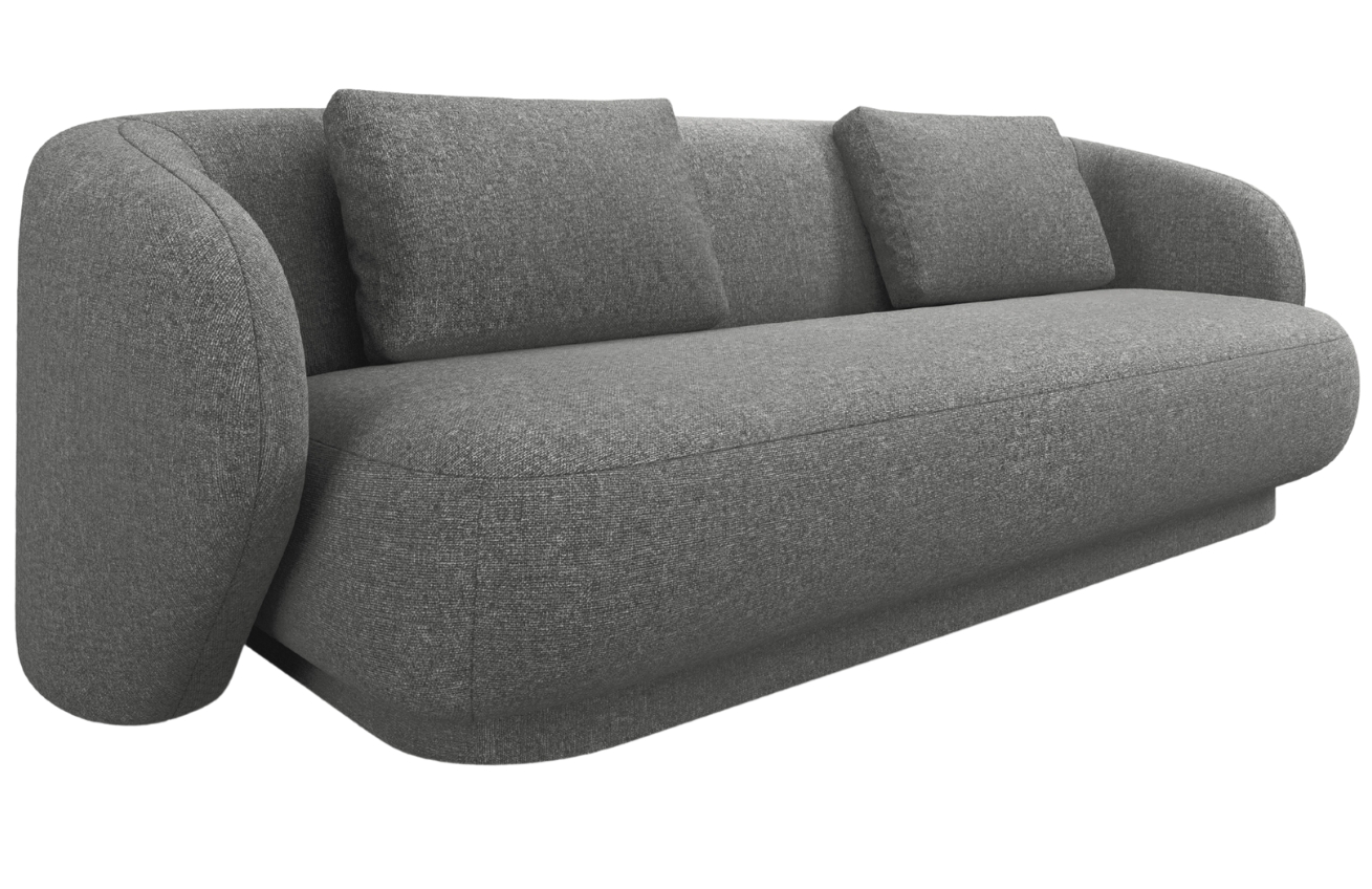 Cosmopolitan Design &Scaron;ed&aacute; čalouněn&aacute; trojm&iacute;stn&aacute; pohovka Camden 204 cm