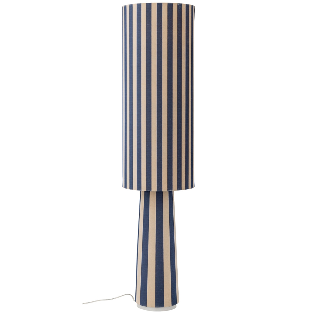 Bloomingville Modrá pruhovaná stojací lampa Emmie 120 cm