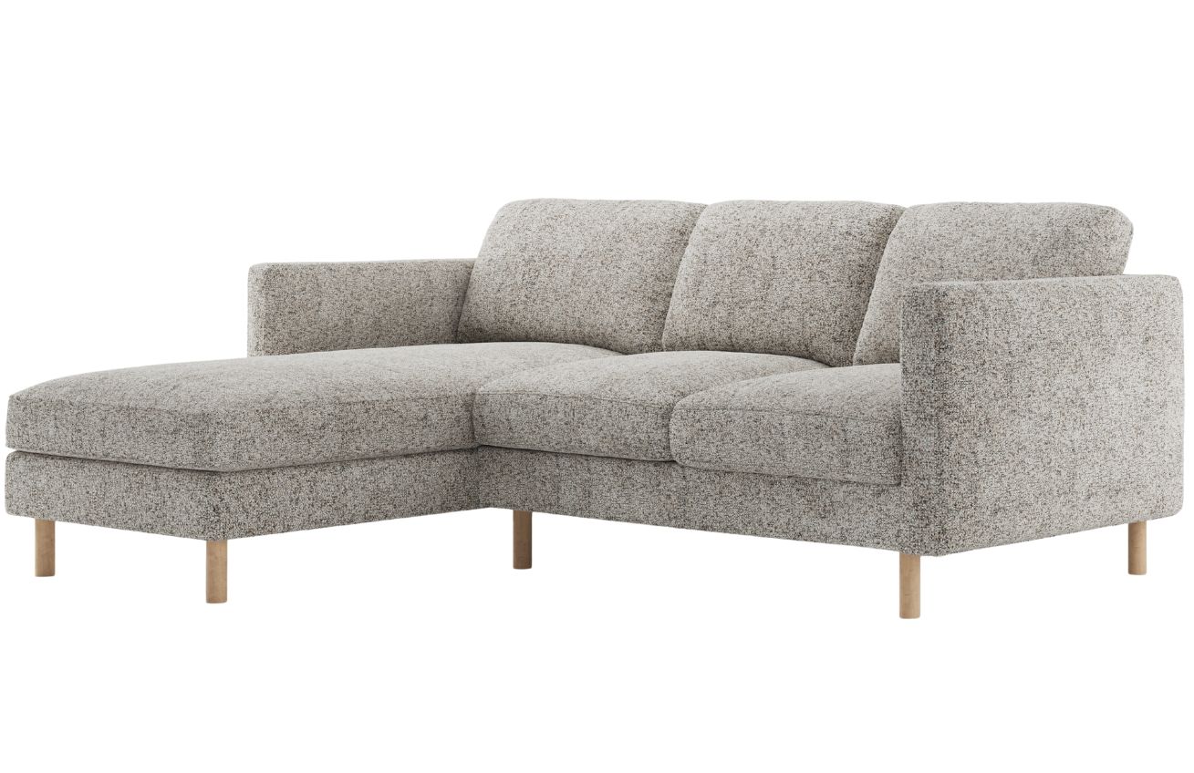 Micadoni B&eacute;žovo&scaron;ed&aacute; rohov&aacute; pohovka Eden 223 cm, lev&aacute;