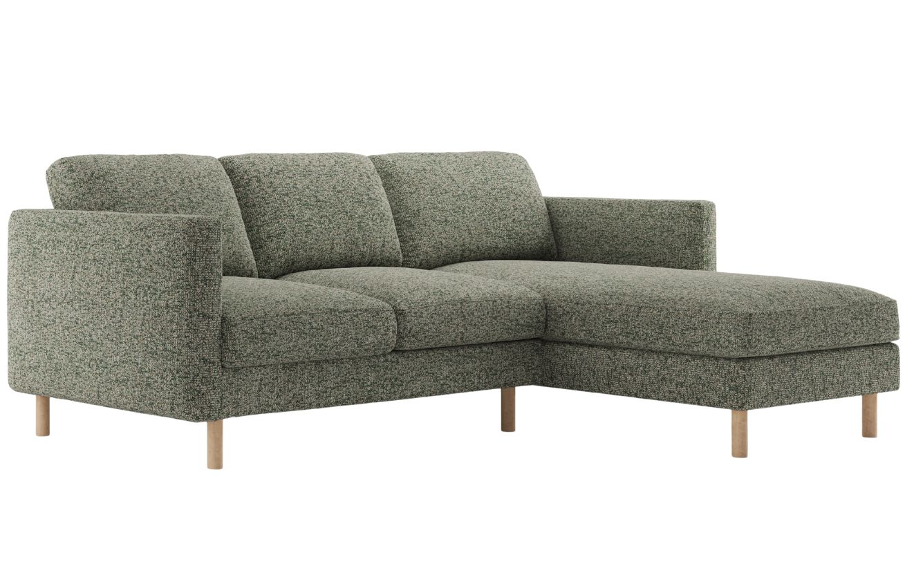 Micadoni Zelen&aacute; rohov&aacute; pohovka Eden 223 cm, prav&aacute;