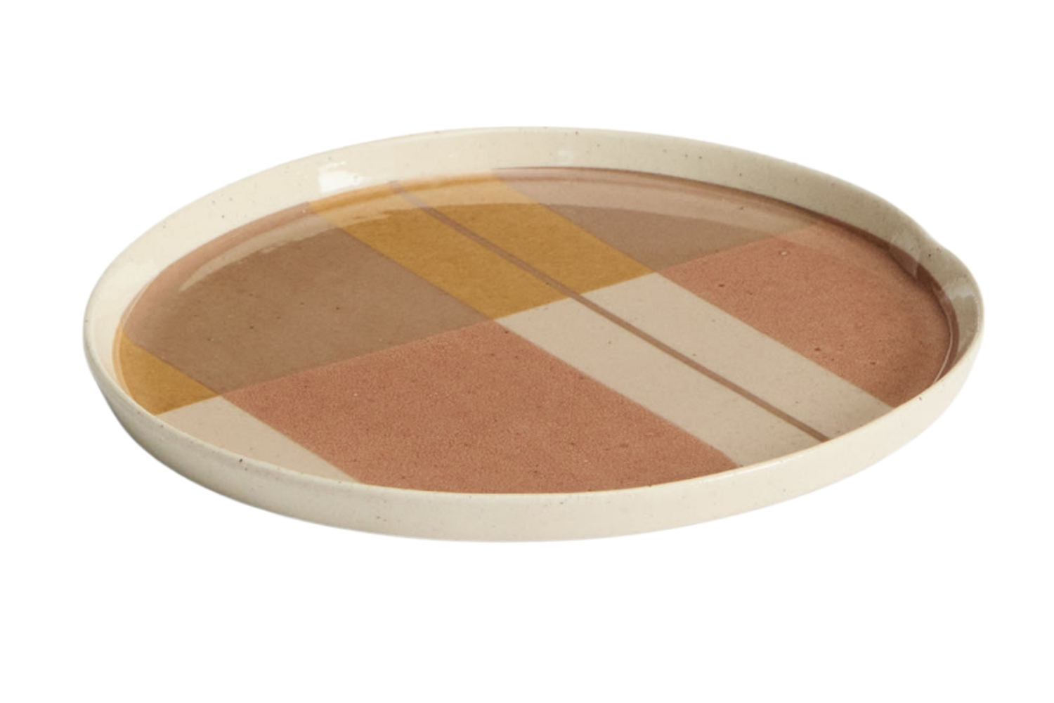 Kave Home B&eacute;žov&yacute; keramick&yacute; dezertn&iacute; tal&iacute;ř Julnet 16 cm