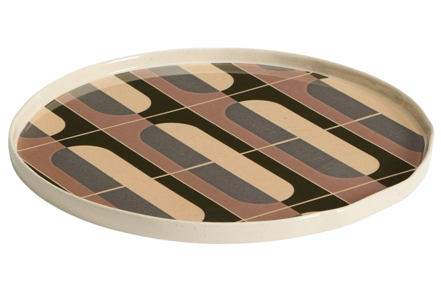 Kave Home Barevn&yacute; keramick&yacute; tal&iacute;ř Julnet 27 cm