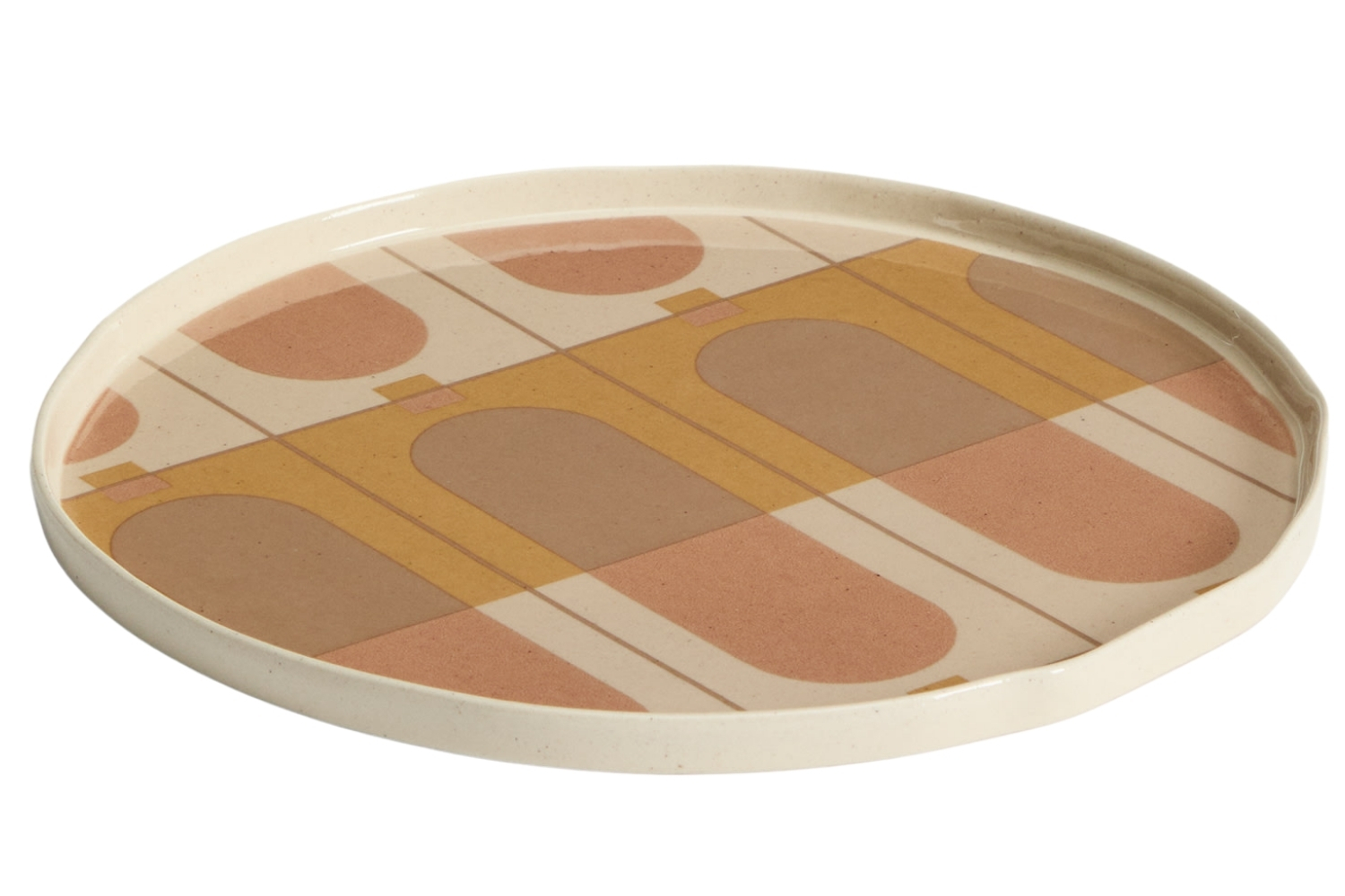 Kave Home B&eacute;žov&yacute; keramick&yacute; tal&iacute;ř Julnet 27 cm