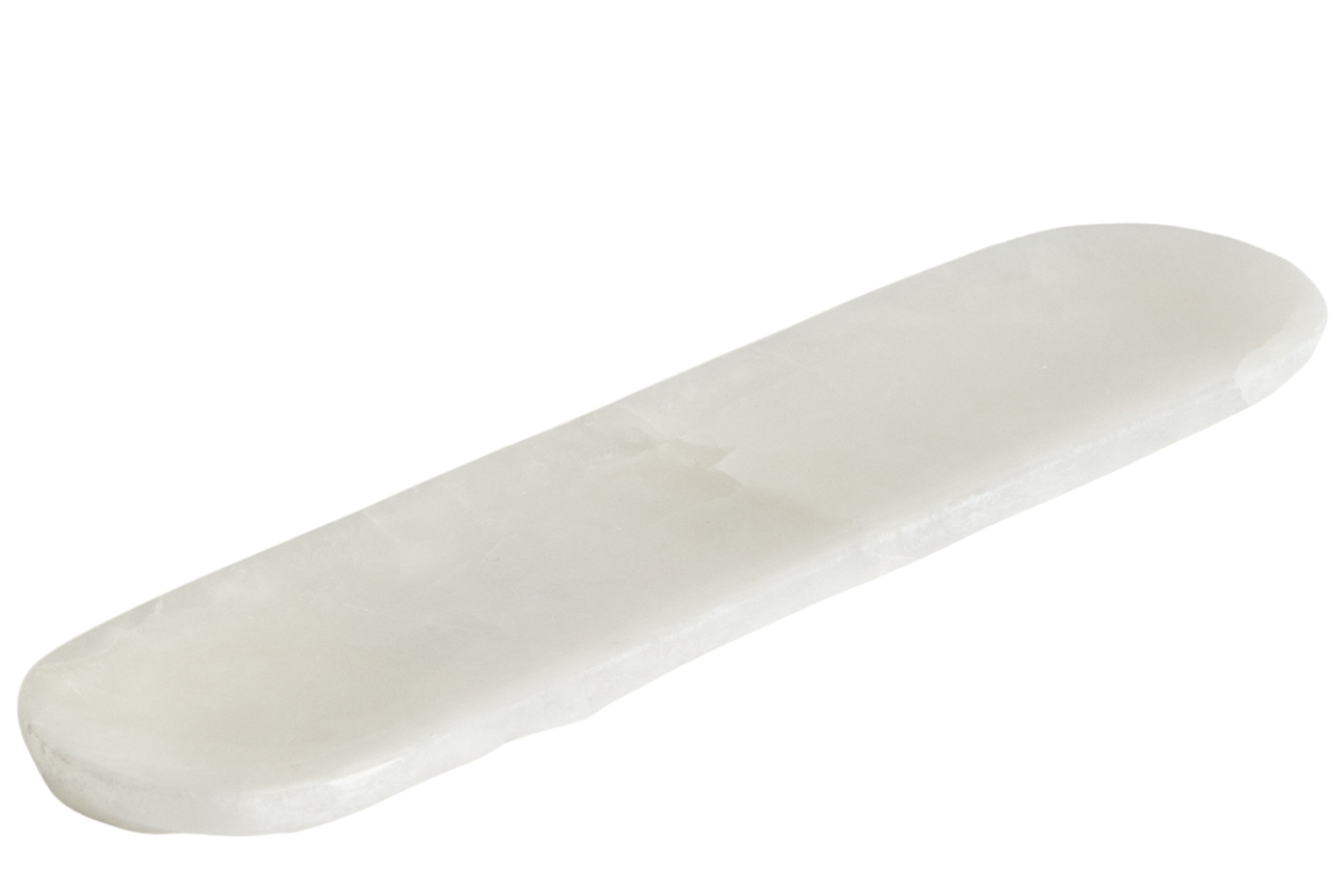 Kave Home Bílý alabastrový tác Noreli 40,5 x 10 cm