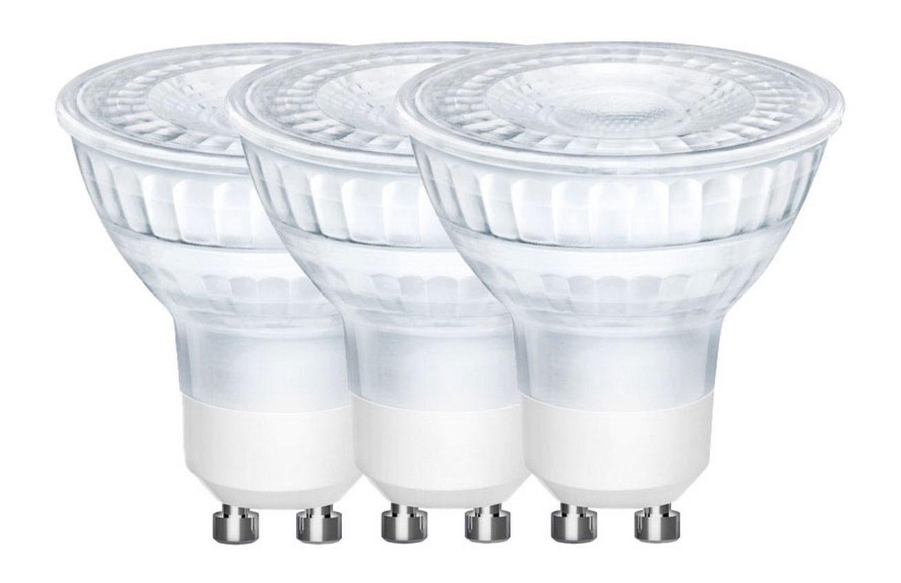 Nordlux Set tří transparentních LED žárovek GU10 4,7W