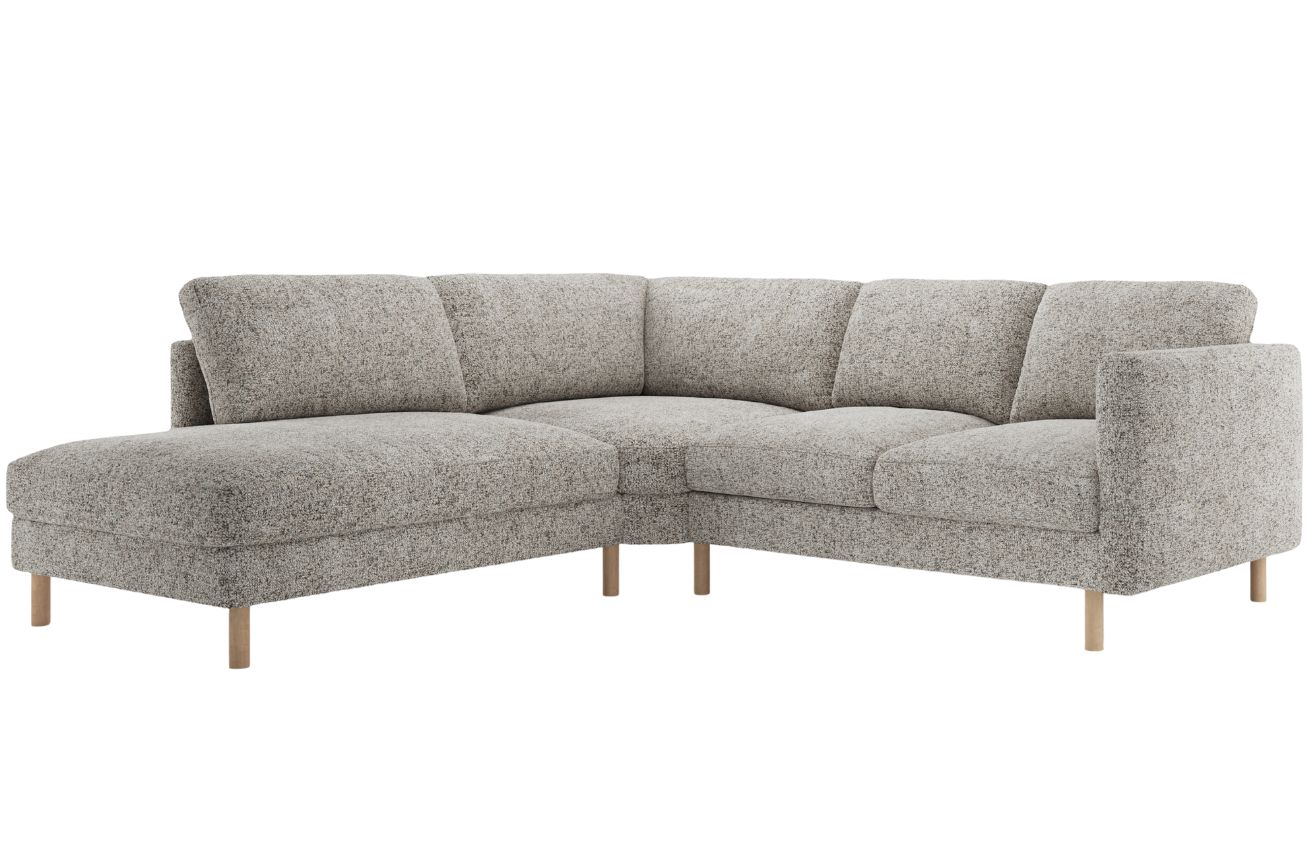 Micadoni B&eacute;žovo&scaron;ed&aacute; rohov&aacute; pohovka Eden 267 cm, lev&aacute;