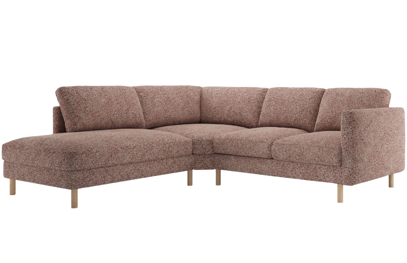 Micadoni Růžov&aacute; rohov&aacute; pohovka Eden 267 cm, lev&aacute;