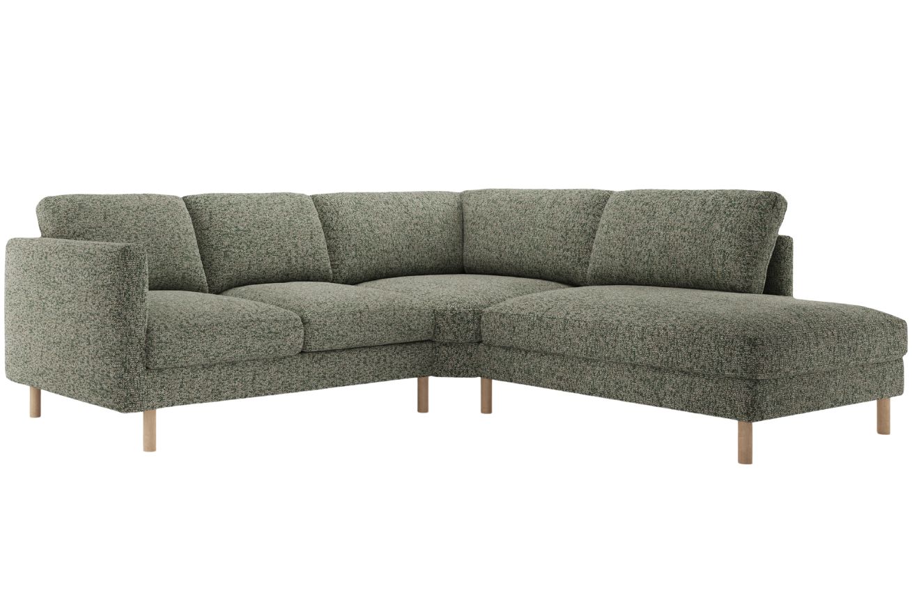 Micadoni Zelen&aacute; rohov&aacute; pohovka Eden 267 cm, prav&aacute;