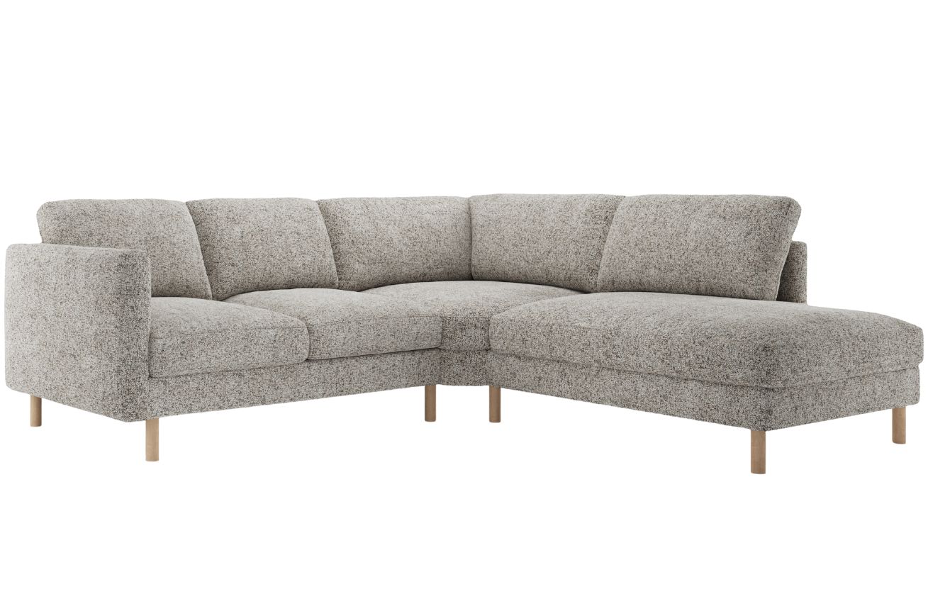 Micadoni B&eacute;žovo&scaron;ed&aacute; rohov&aacute; pohovka Eden 267 cm, prav&aacute;