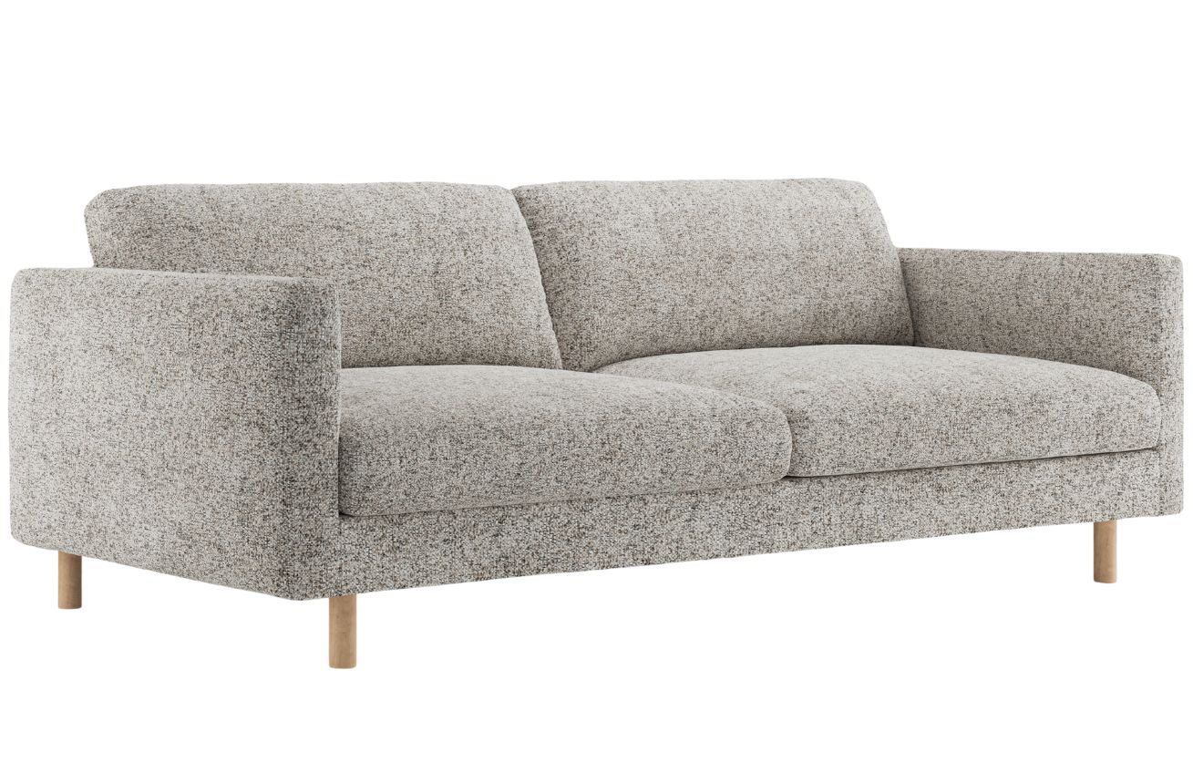 Micadoni B&eacute;žovo&scaron;ed&aacute; čtyřm&iacute;stn&aacute; pohovka Eden 209 cm