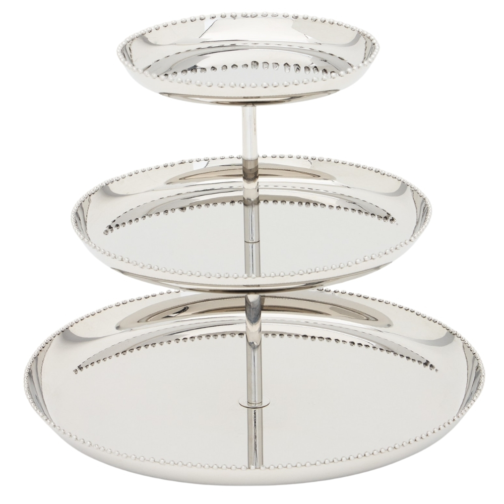 Kave Home Nerezov&yacute; etaž&eacute;r Nirela